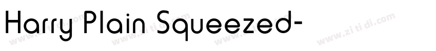 Harry Plain Squeezed字体转换